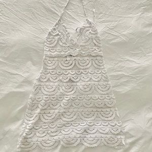 PilyQ white halter dress